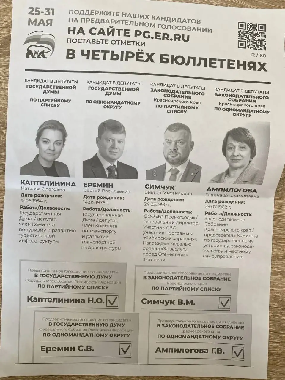 Администрации рассылают предприятиям требования регистрироваться и голосовать на праймериз «ЕР», называют конкретных кандидатов и требуют отчётов о голосовании; аналогичные сообщения поступают из разных регионов России.