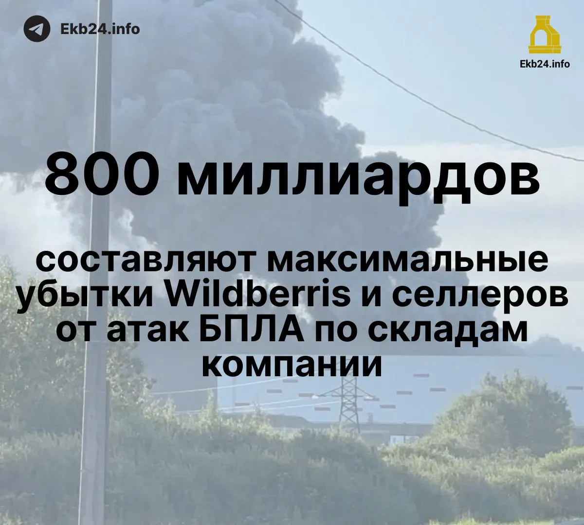 Дроны атакуют инфраструктуру Wildberries; ущерб оценивается в 600–800 млрд рублей. Пострадал маркетплейс и продавцы, часть товаров уничтожена, компенсации пока не поступали.