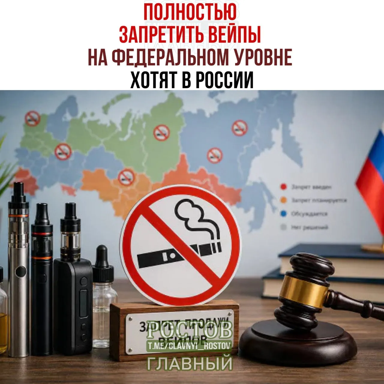 Обсуждается введение полного запрета на производство и продажу вейпов по всей стране; регионы могут сохранять локальные ограничения, но федеральной блокировки пока нет.